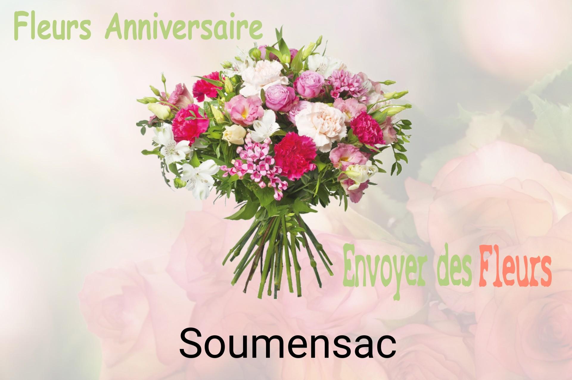 Bouquet de fleurs d’anniversaire livré à Soumensac